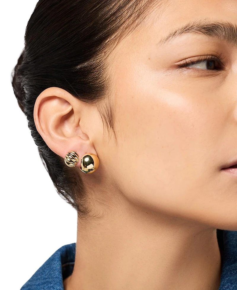 Ana Luisa Colton Mini Gold-Plated Statement Earrings