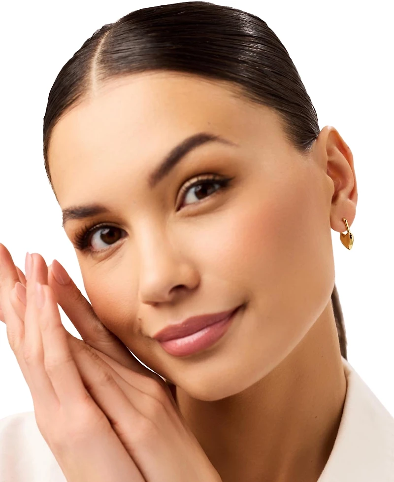 Ana Luisa Cameron Gold-Plated Heart Earrings