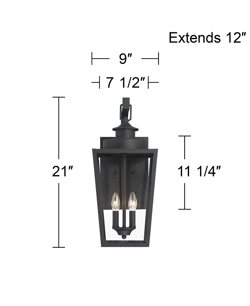 Possini Euro Design Ackerly Textured Light Outdoor Wall Light