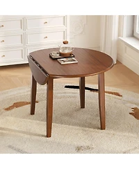 Streamdale Furniture Extendable Round Dining Table for 2-4 People