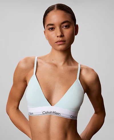 Calvin Klein Women's Icon Cotton-Modal Lightly Lined Triangle Bralette QF8498