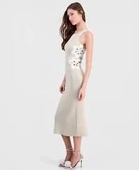 Guess Women's Laurie Sleeveless Metallic Knit Midi Dress
