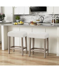 Gouun Upholstered Counter Height Bar Stools Set of 2.