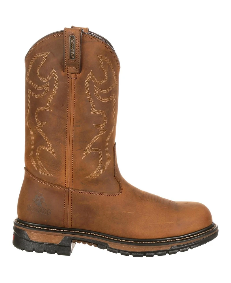 Rocky Men's Original Ride Branson Steel Toe Waterproof Western Boots