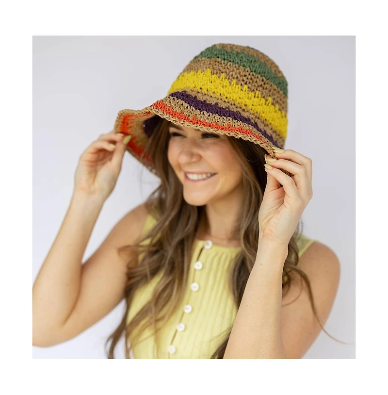 Headbands of Hope Women's Raffia Woven Bucket Hat
