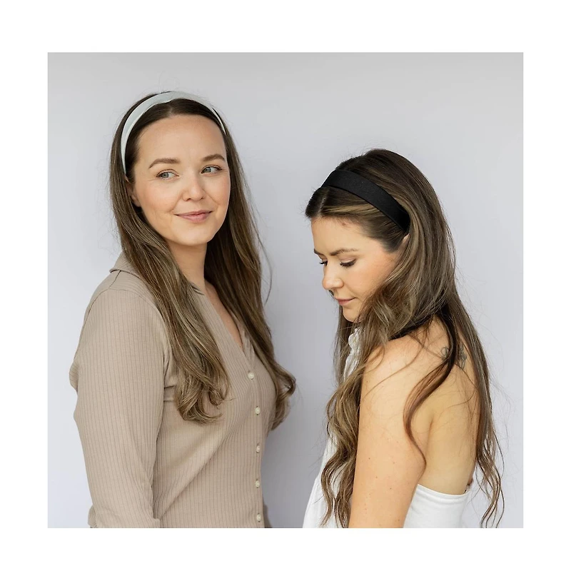 Headbands of Hope Women's Wide Headband Set - Black + White