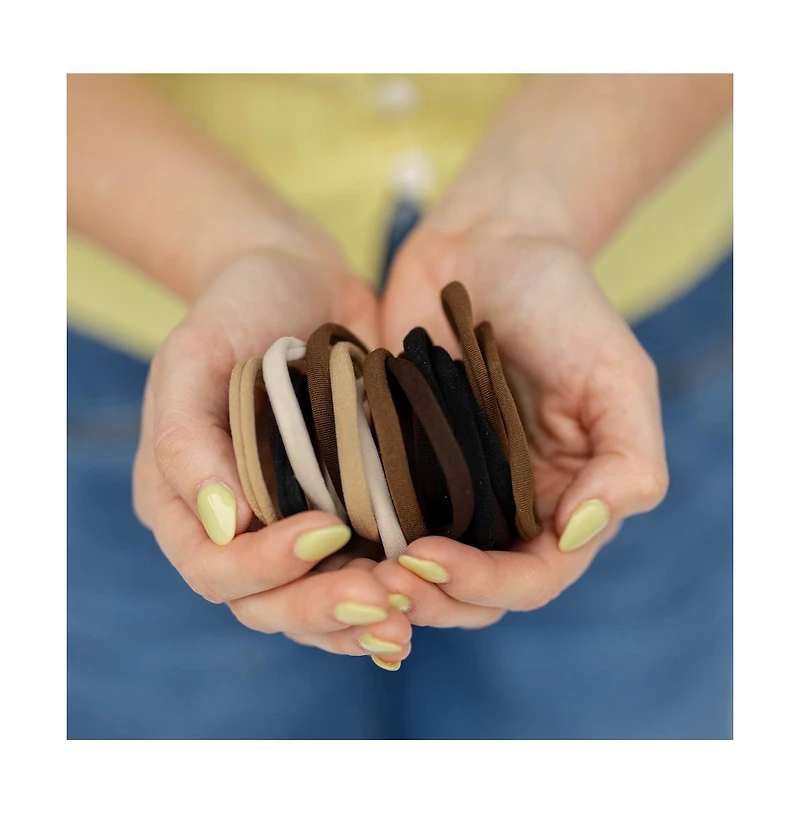 Headbands of Hope Women's Nylon Hair Ties - 16 pc set