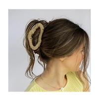 Headbands of Hope Women's Large Oval Threaded Claw Clip