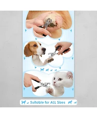 Aronkl Professional Full Metal Dog Nail Clippers Heavy Duty Sharp for Large Dogs Cats Thick Nails with File