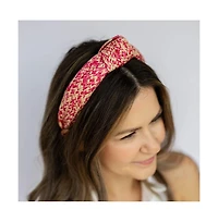Headbands of Hope Women's Raffia Top Knot Headband - Pink
