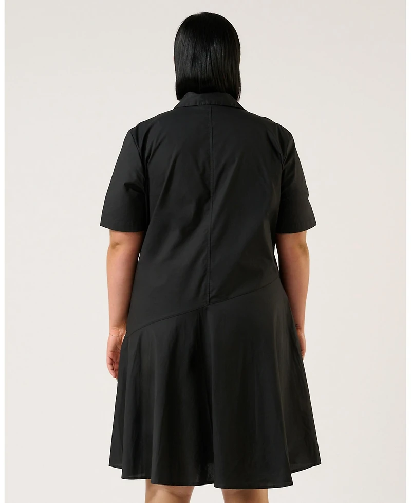 Estelle Obsidian Mini Shirt Dress