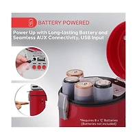 Pyle Megaphone Speaker with Talk & Siren Modes, Handheld Microphone, MP3,Usb Reader, Aux Input