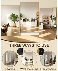 Antok Full Length Mirror 76"x34" Oversized Floor Mirror