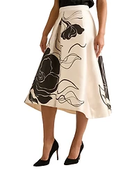 Muse Women's Pleated A-Line Skirt