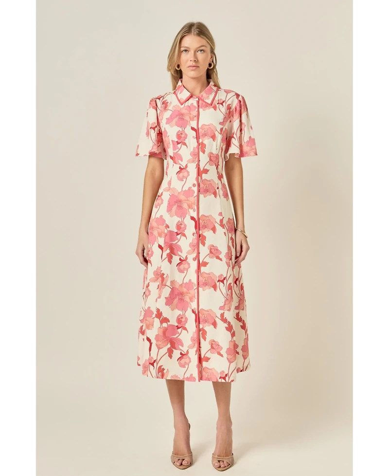 English Factory Women's A-Line Mini Shirt Dress