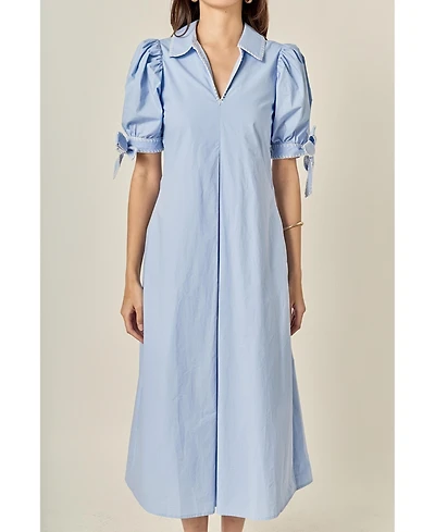 English Factory Women's Stitch Detailed Midi Dress