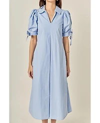 English Factory Women's Stitch Detailed Midi Dress