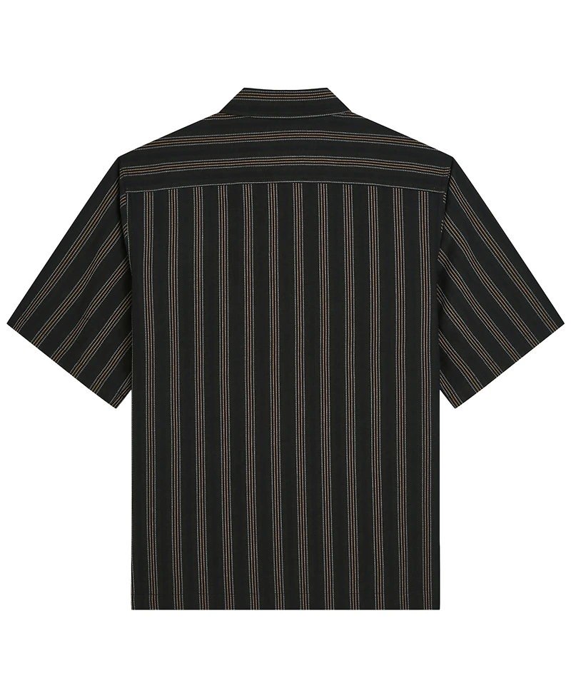 Scotch & Soda Men's Striped Short-Sleeve Cotton Shirt