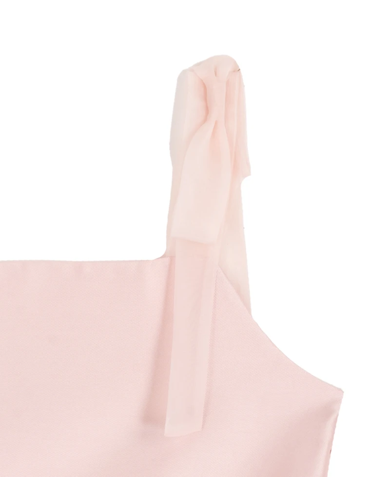 Rare Editions Girls' 7-16 Square-Neck Sleeveless Dress