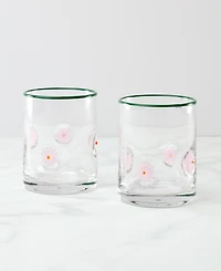 Oneida 24 Seven Flower Tumbler, Set of 2