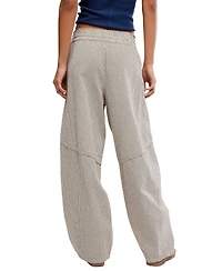 Free People Women's Something Good Striped Cotton Pants
