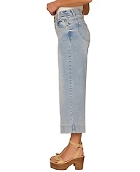 Democracy Petite High Rise Wide-Leg Crop Jeans