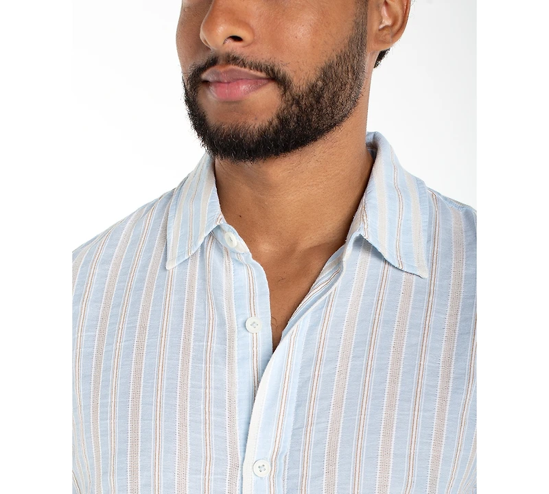 Liverpool Los Angeles Men's Short-Sleeve Button-Up Shirt