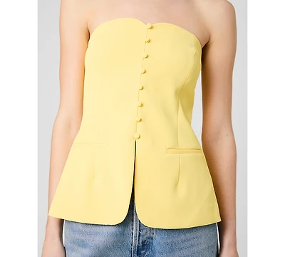 French Connection Women's Harry Suiting Strapless Top
