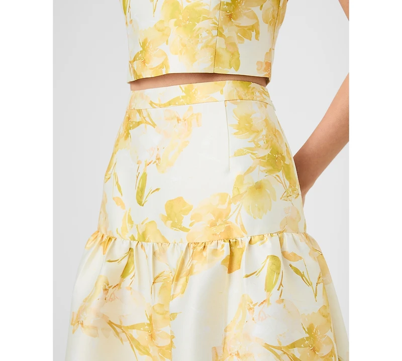 French Connection Women's Printed Midi Skirt