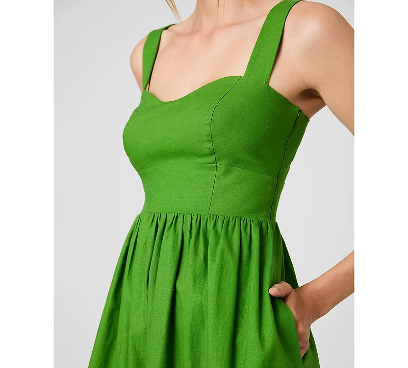 French Connection Women's Sleeveless Sweetheart Neck Dress
