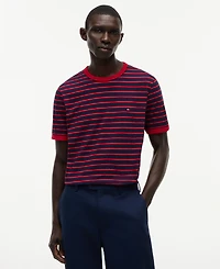 Tommy Hilfiger Men's Slub Yarn-Dye Stripe T-Shirt