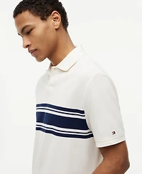 Tommy Hilfiger Men's Placed Breton Stripe Polo Shirt