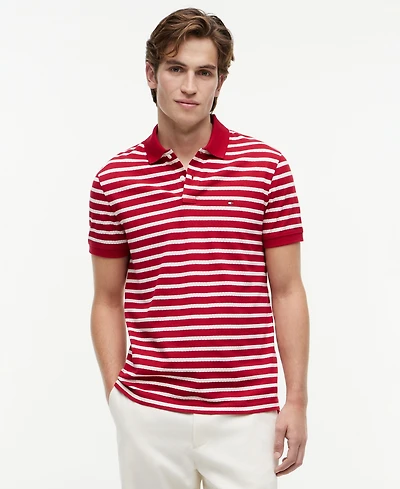 Tommy Hilfiger Men's Stripe Regular-Fit Polo Shirt
