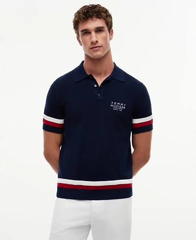 Tommy Hilfiger Men's Short-Sleeve Polo Sweater