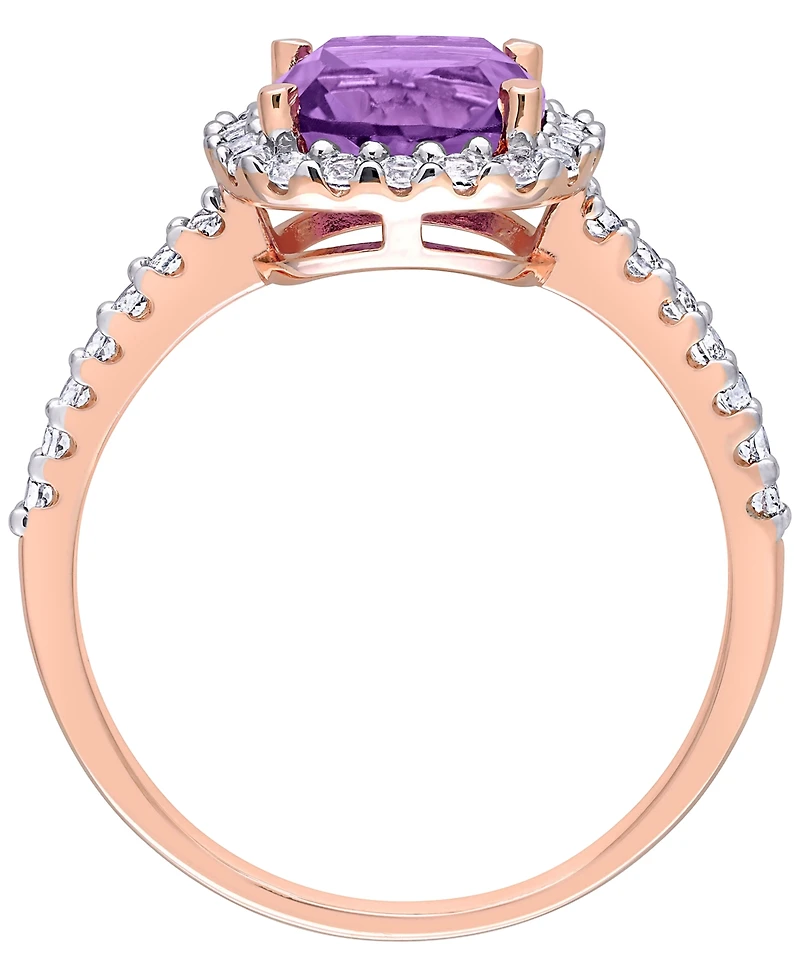 Macy's Citrine (2 ct. t.w.) & White Topaz (1 Ring 18k Gold Flash Plated Sterling Silver (Also Available Multi-Stones)