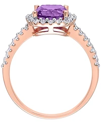 Macy's Citrine (2 ct. t.w.) & White Topaz (1 Ring 18k Gold Flash Plated Sterling Silver (Also Available Multi-Stones)