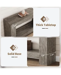gaomon Entryway Console Table, Farmhouse 2-Tier Entryway Table