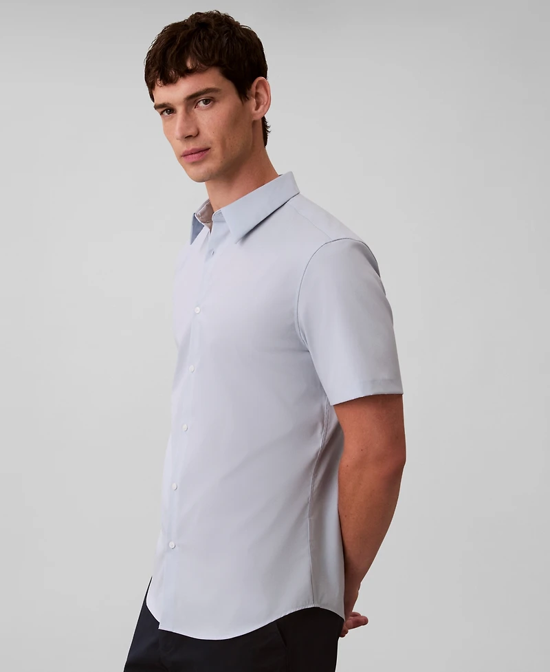 Calvin Klein Men's Solid Short-Sleeve Shirt