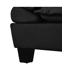 Streamdale Furniture Modular Sectional Sofa with Ottomans and Pillows
