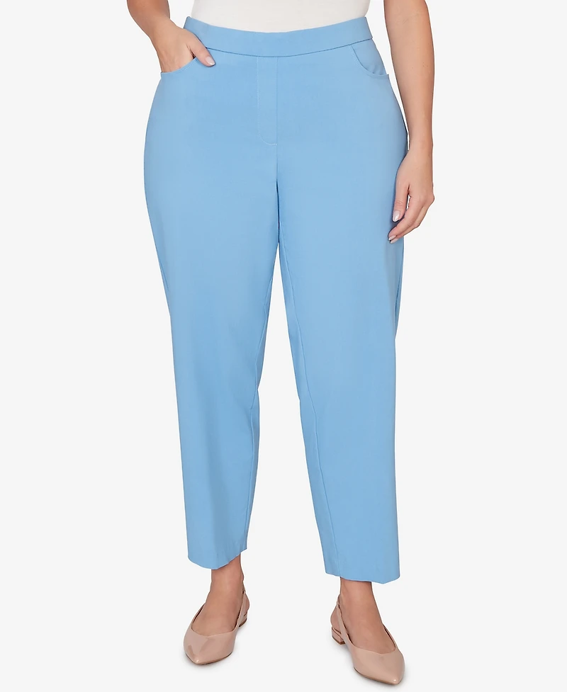 Alfred Dunner Plus St. Augustine Tailored Stretch Front Pocket Short Length Pants