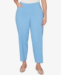 Alfred Dunner Plus St. Augustine Tailored Stretch Front Pocket Short Length Pants