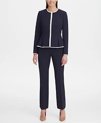 Tommy Hilfiger Women's Zip-Front Peplum Jacket