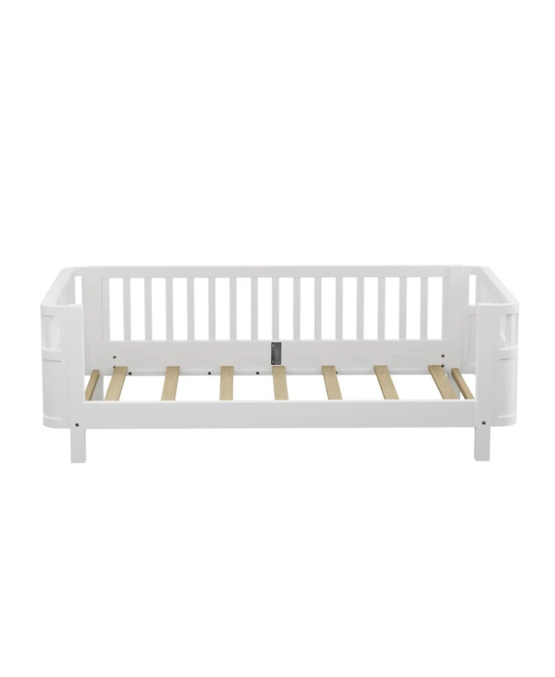 Streamdale Furniture Wood Low Profile Twin Platform Bed with Rails