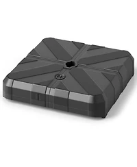 Gouun Weighted Offset Umbrella Base with Fillable Hdpe Tank Cross Bracket and Cut-Out Handles