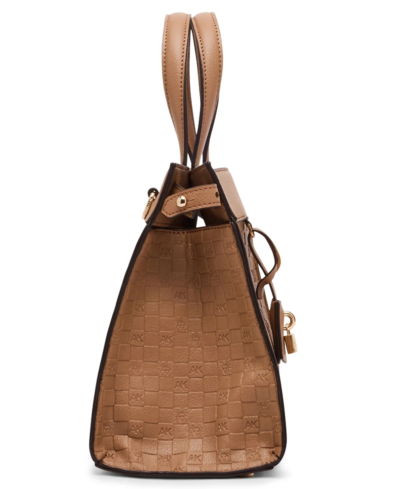 Anne Klein Medium Convertible Embossed Satchel Handbag