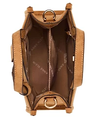 Anne Klein Textured Faux Suede Mini Tote Handbag
