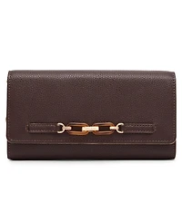 Anne Klein Tortoise Chain Link Mini Wallet
