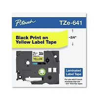 Brother P-Touch TZE641 0.7 in. x 26.2 ft. TZe Standard Adhesive Laminated Labeling Tape
