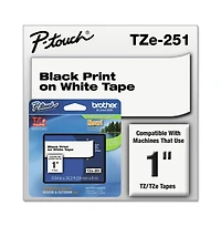 Brother P-Touch TZE251 0.94 in. x 26.2 ft. TZe Standard Adhesive Laminated Labeling Tape