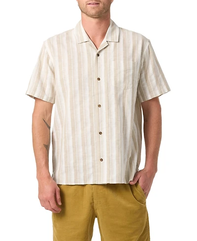 O'Neill Men's Dobby Stripe Short-Sleeve Shirt